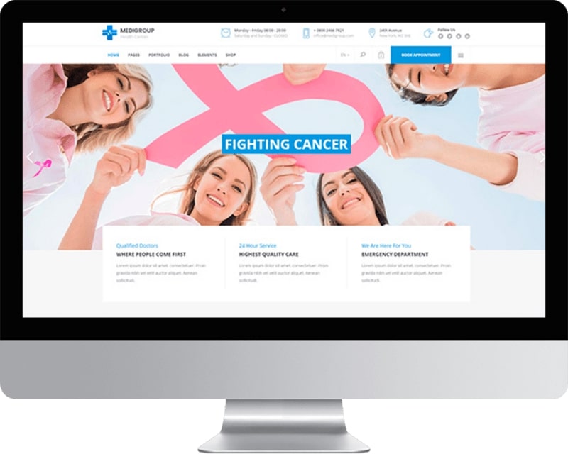 Thiết kế website phòng khám vật lý trị liệu: Hình ảnh động tác tập luyện cụ thể