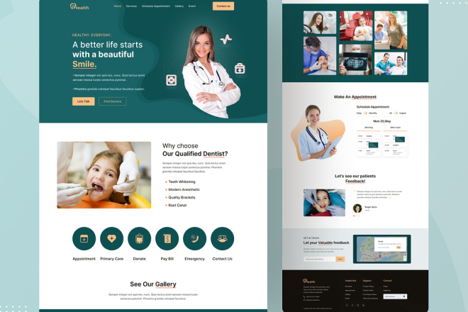 Bố trí danh mục dịch vụ khoa học khi thiết kế website phòng khám