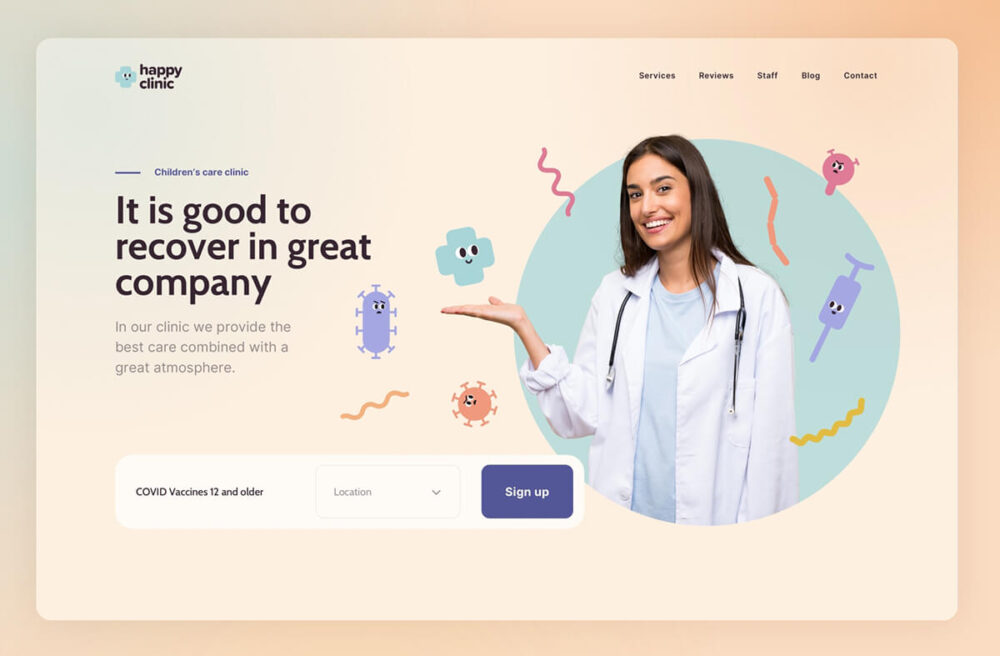 Tạo popup “Bạn đang gặp triệu chứng gì?” khi thiết kế website phòng khám