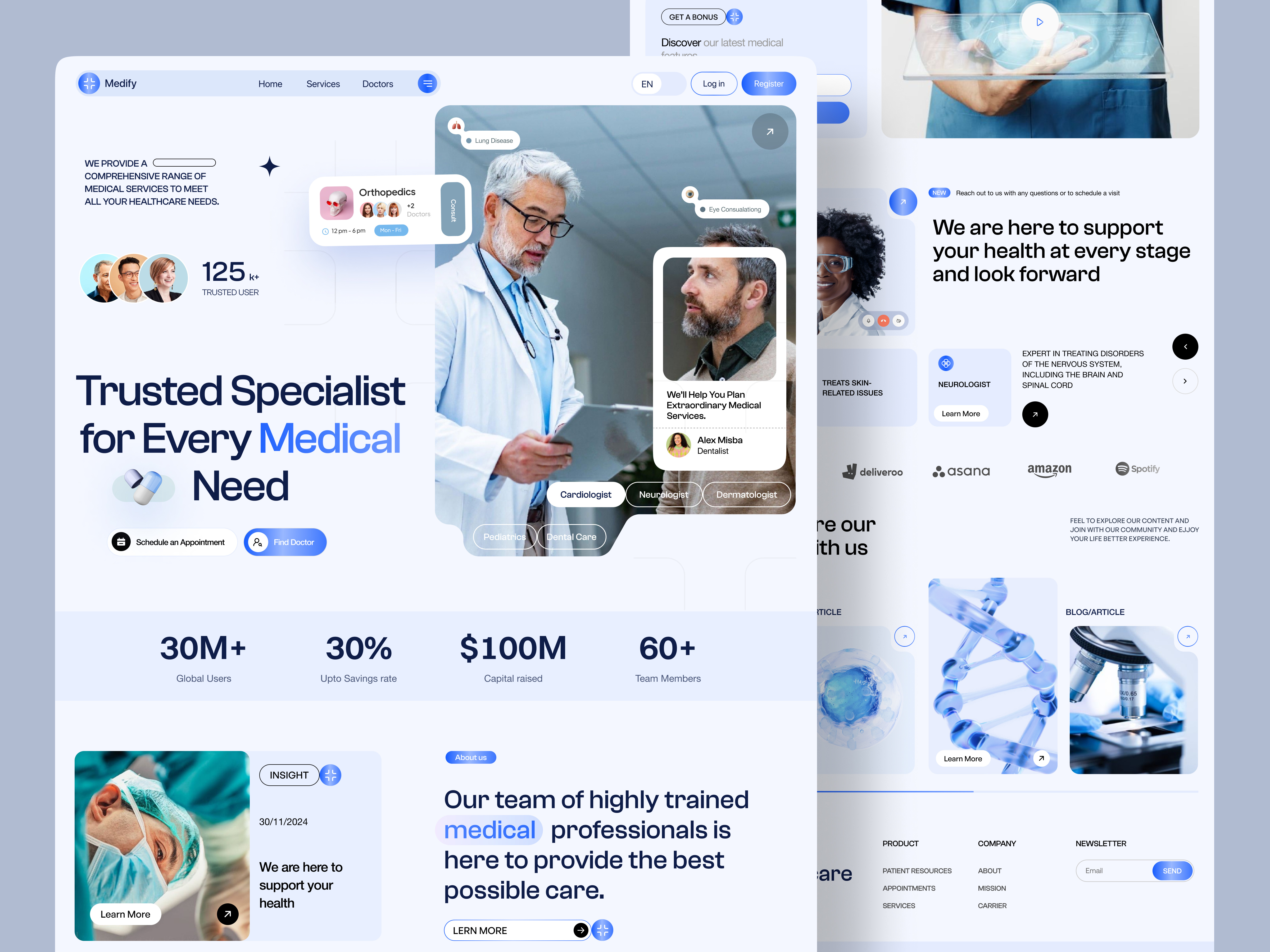 Thiết kế website phòng khám chuyên khoa sản: Lưu ý màu sắc nhẹ nhàng