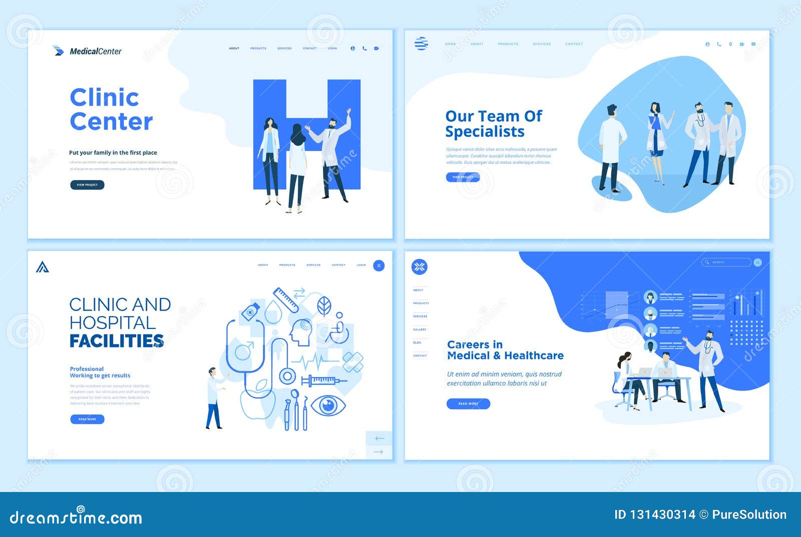 Thiết kế website phòng khám áp dụng phong cách bo tròn, thân thiện