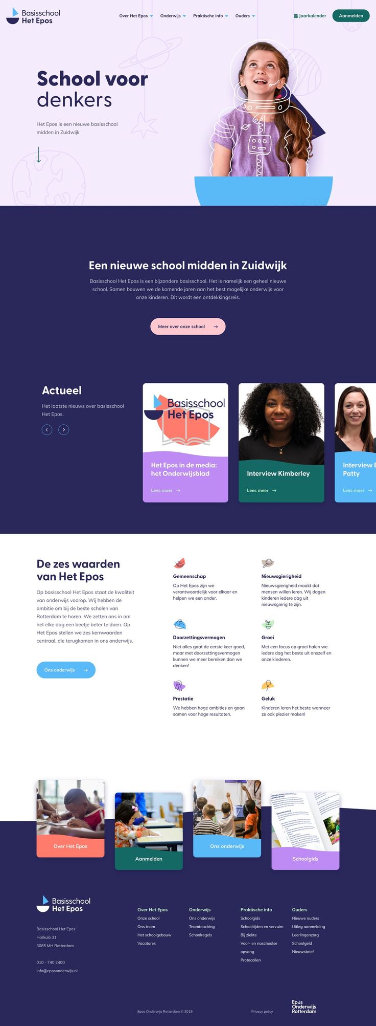 Thiết kế website trường học: Giao diện đơn giản nhưng chất lượng