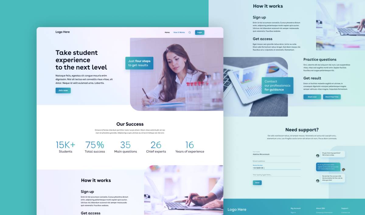 thiết kế website trung tâm