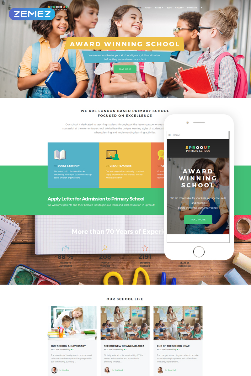 Cách xây dựng trang hỗ trợ học tập miễn phí trên thiết kế website trường tiểu học