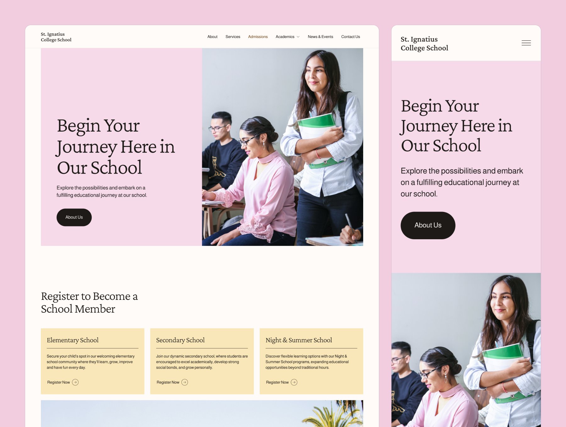 Phong cách hiện đại và những lưu ý khi thiết kế website trường tiểu học