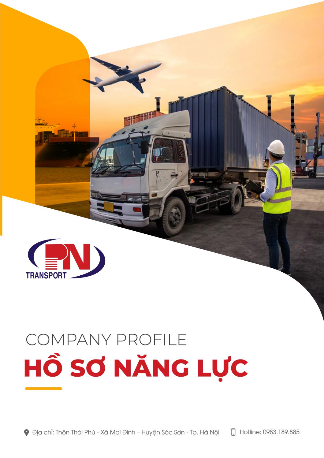 Các mẫu hồ sơ năng lực công ty vận tải đẹp nhất