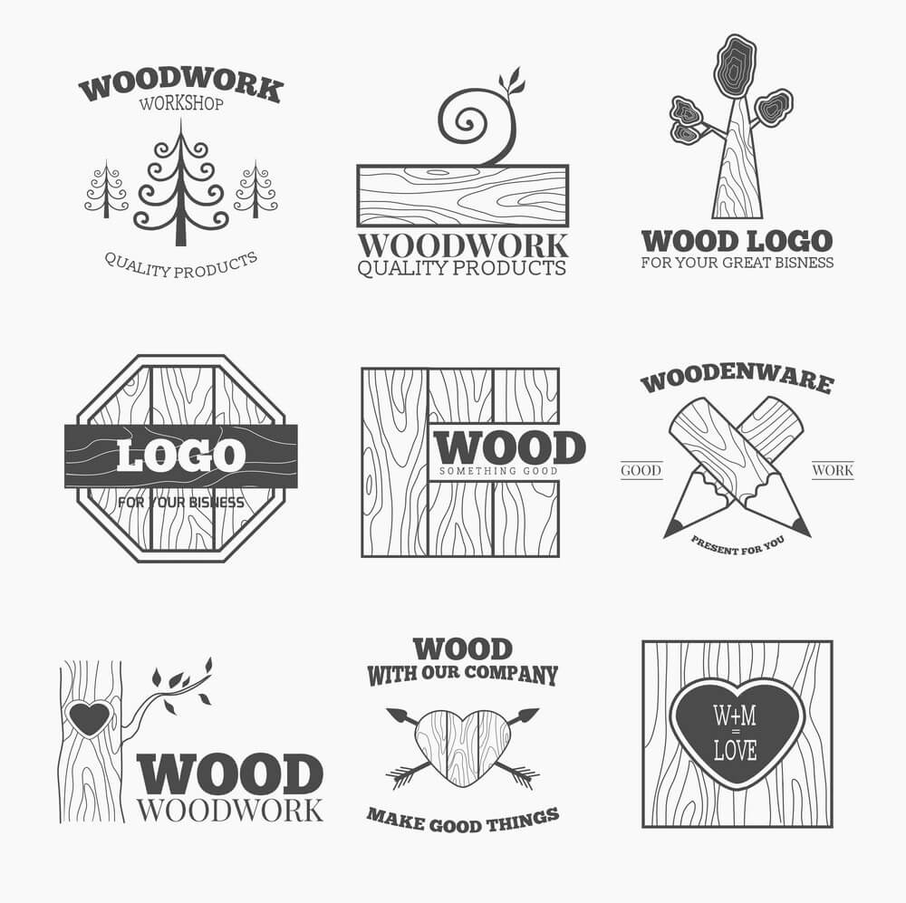 65+ Mẫu logo công ty gỗ đẹp 8
