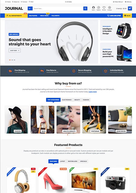 Mẫu website bán hàng 7