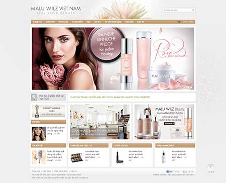 Mẫu website bán hàng mỹ phẩm đẹp - 18