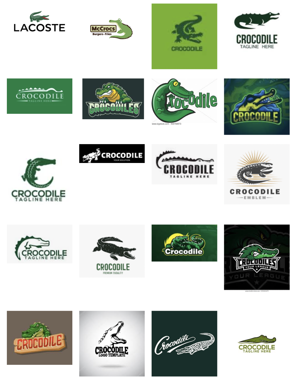 Tốp 100+ Thiết kế logo hình cá sấu độc đáo