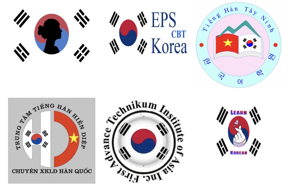 Thiết kế logo trung tâm tiếng Hàn đẹp ở Hà Nội -Tất Thành 3