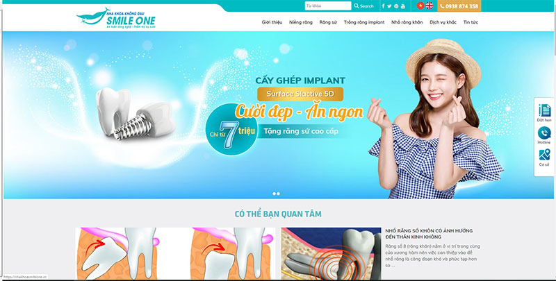 #7: Website nha khoa Smile One