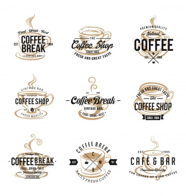 Ý tưởng thiết kế logo quán cafe 7