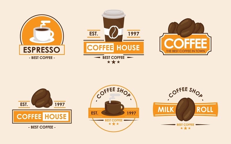 Ý tưởng thiết kế logo quán cafe 9