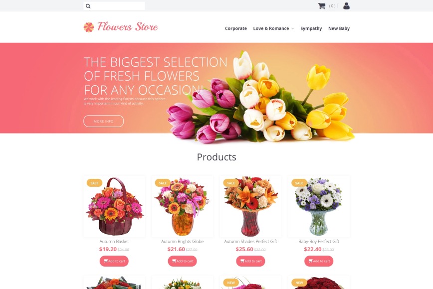 Giới thiệu dịch vụ thiết kế website shop, cửa hàng hoa