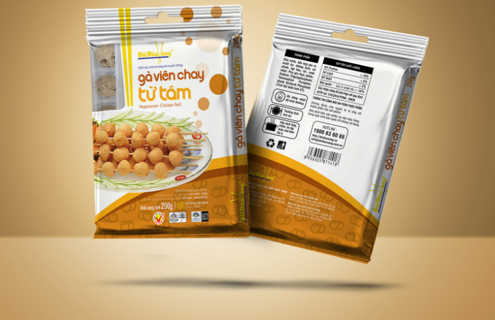 Bao bì đồ chay đẹp mắt