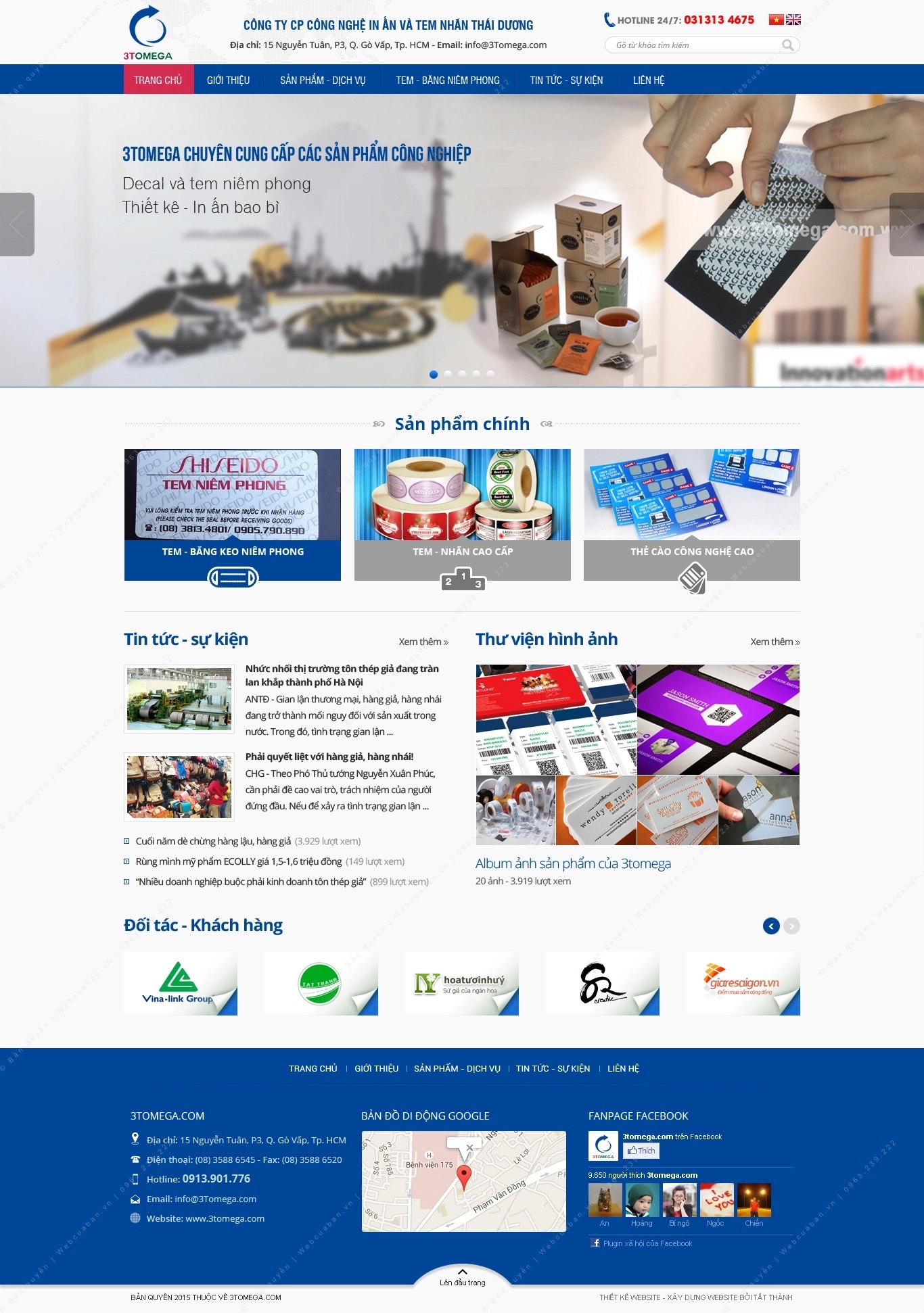 Trang chủ website