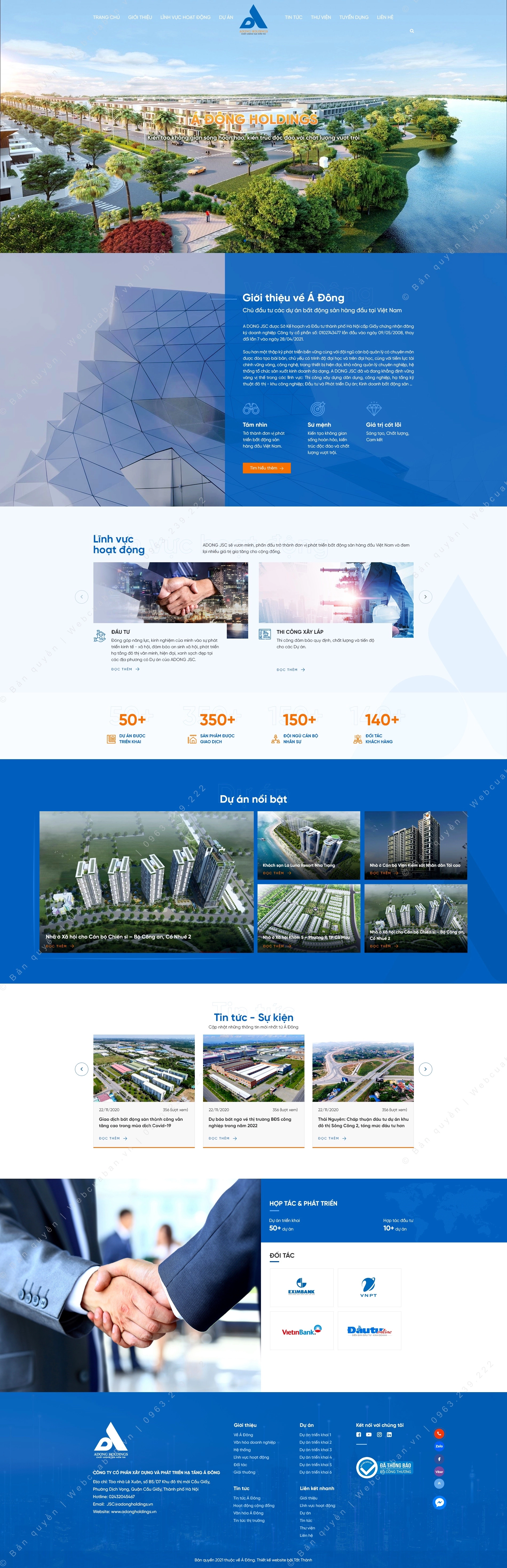 Trang chủ website