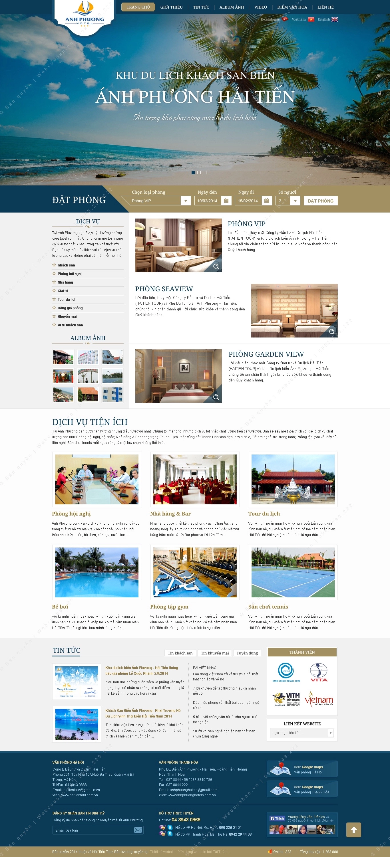 Trang chủ website