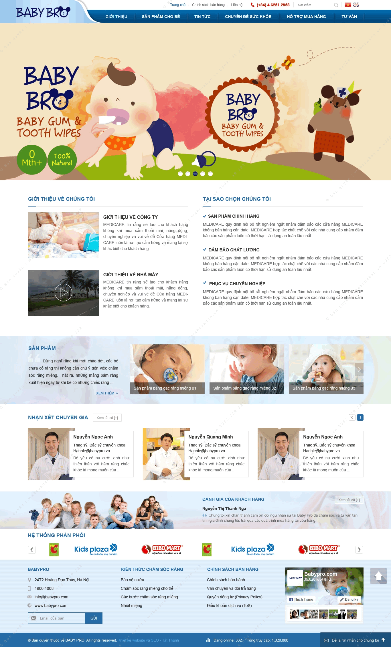 Trang chủ website