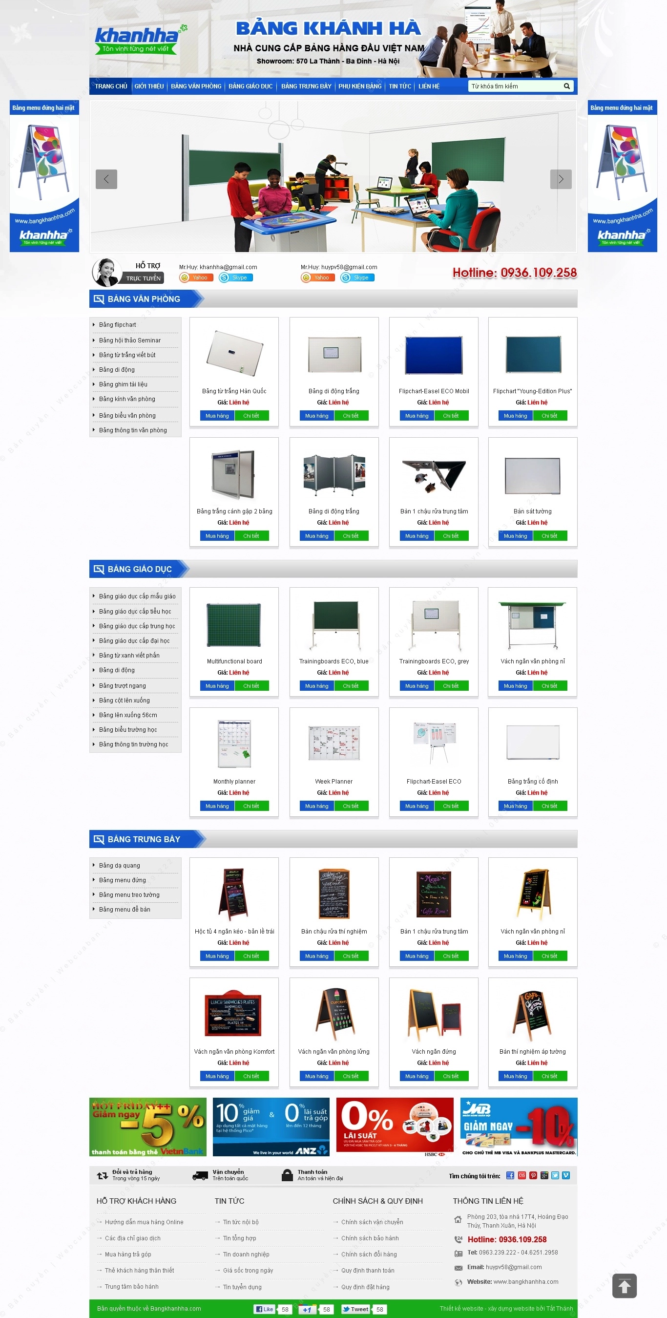 Trang chủ website