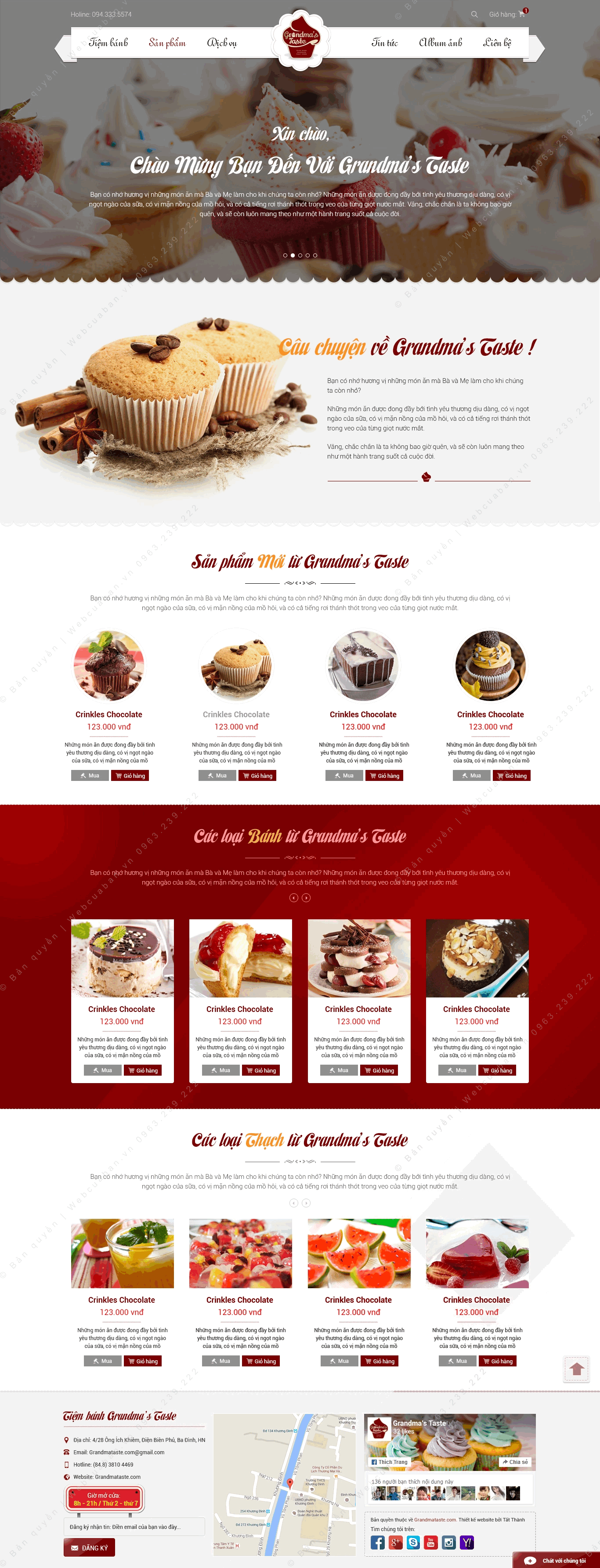 Trang chủ website