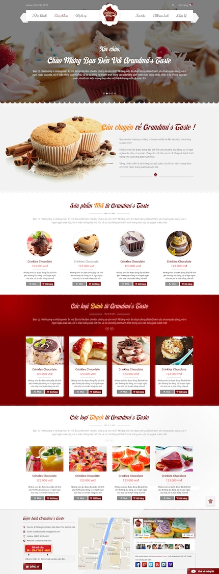 Mẫu website bán thực phẩm 5