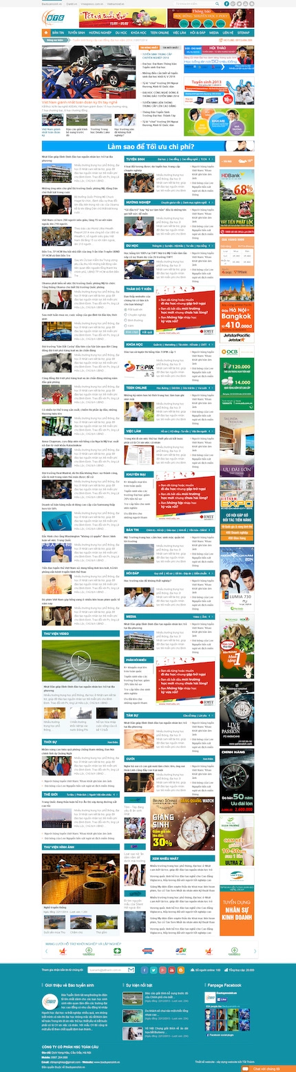 Mẫu website Trang tin điện tử 8