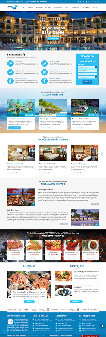 Mẫu website Khách sạn 8