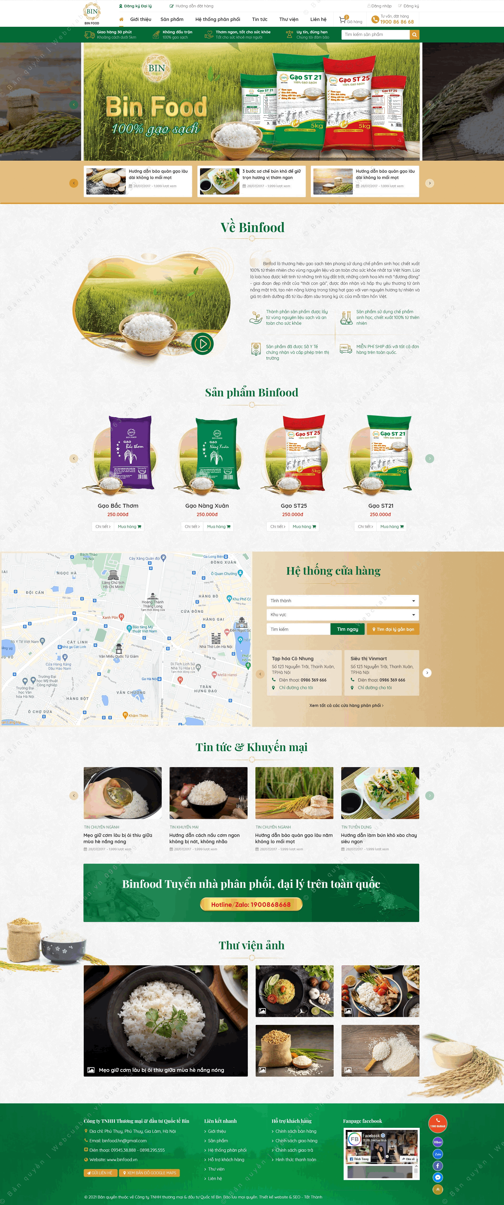 Trang chủ website