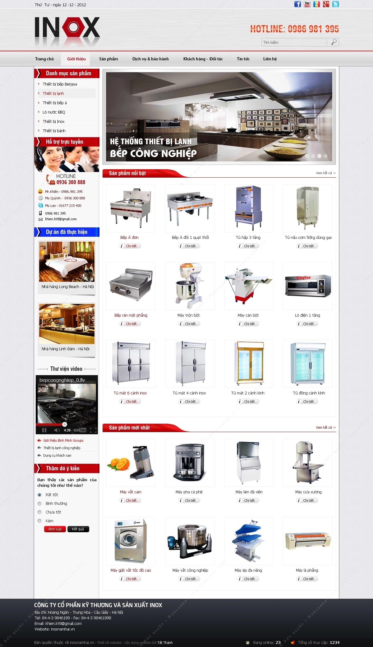 Trang chủ website