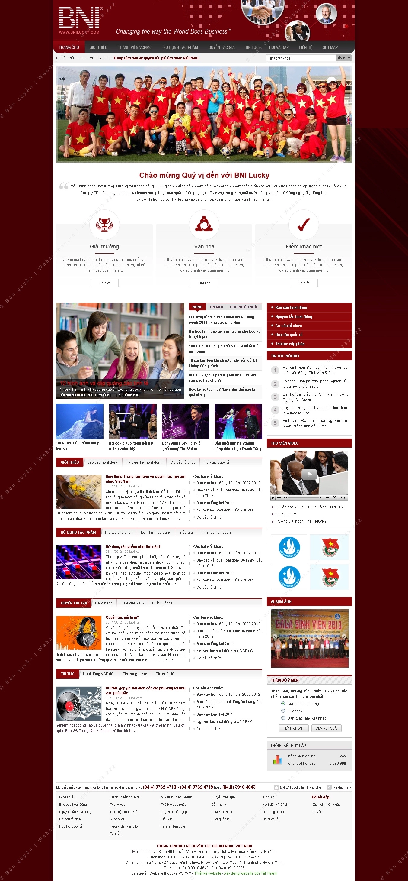 Trang chủ website