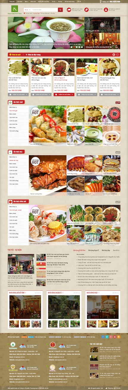 Mẫu website bán thực phẩm 8