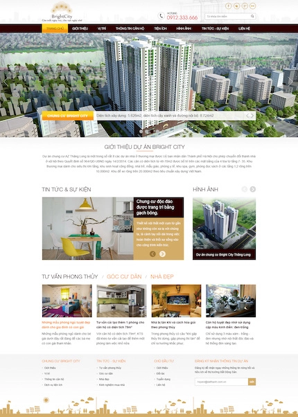 Mẫu web Dự án bất động sản 3