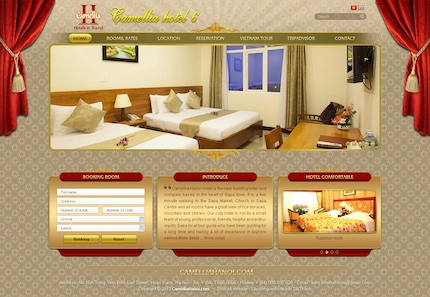 Mẫu website Khách sạn 24