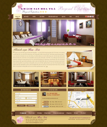 Mẫu website Khách sạn 10