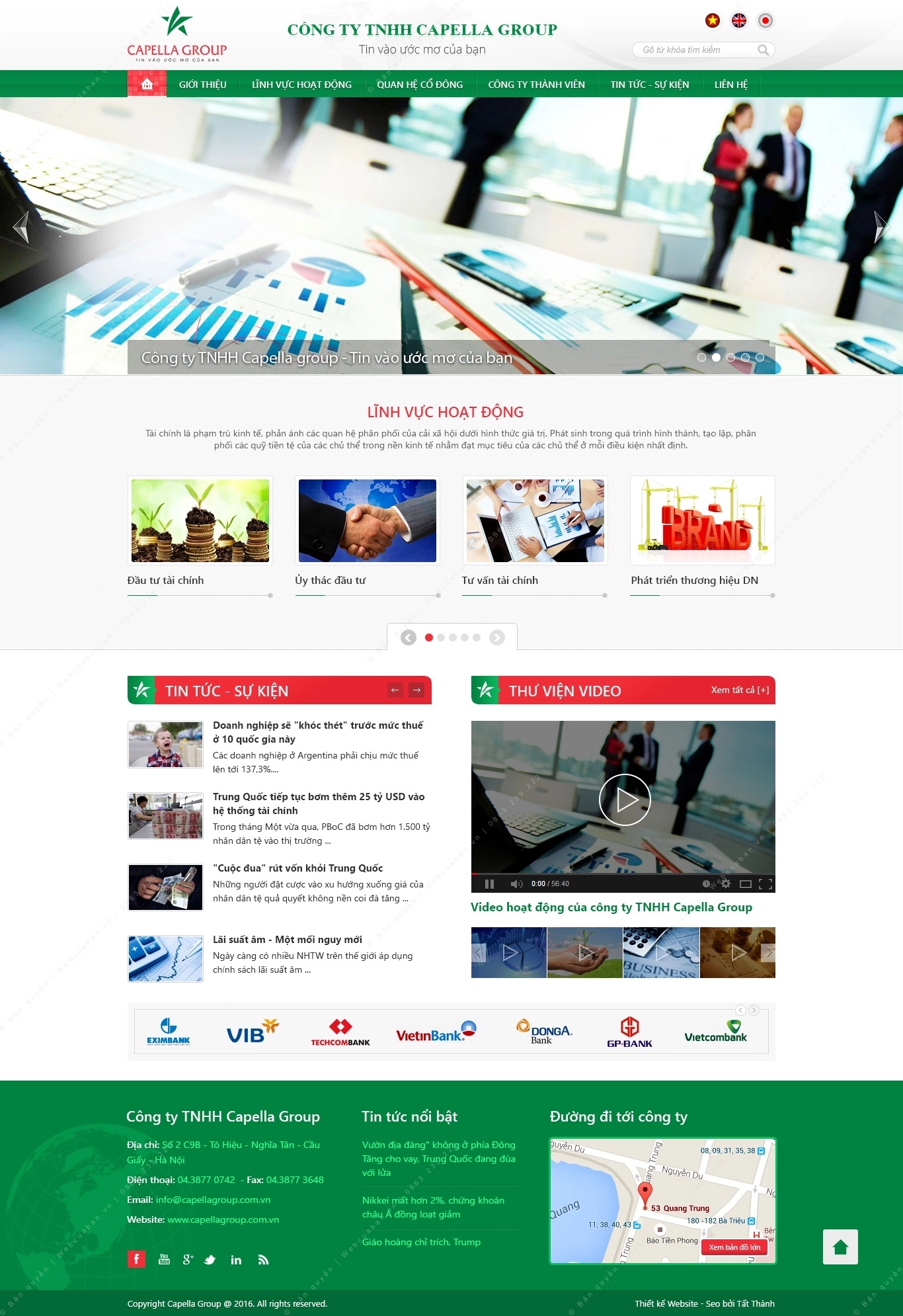 Trang chủ website