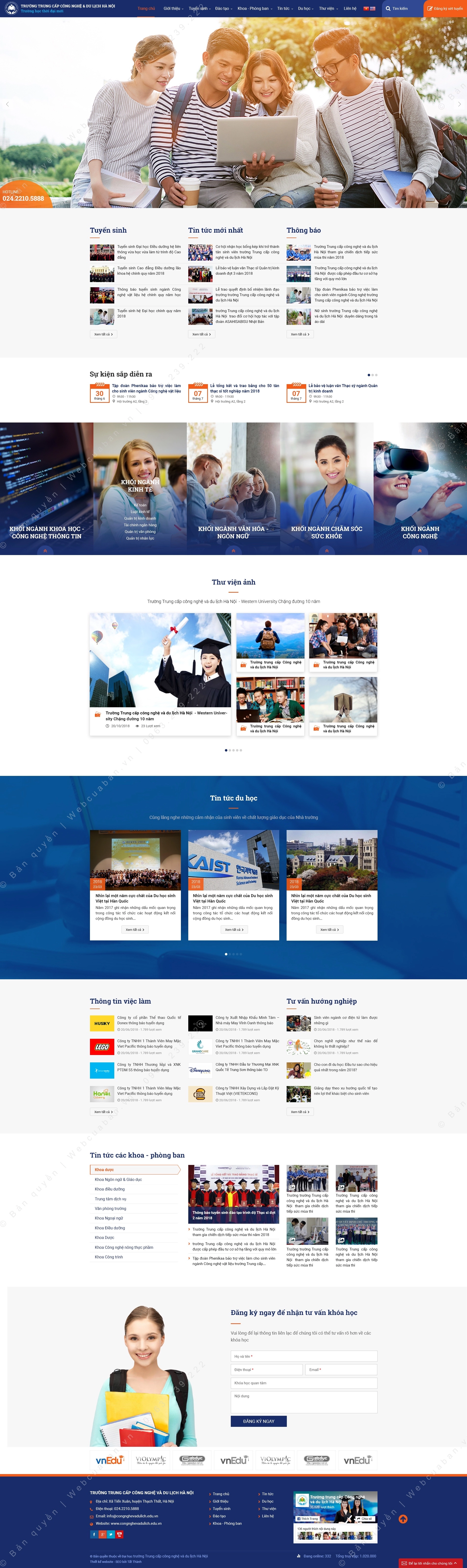 Trang chủ website