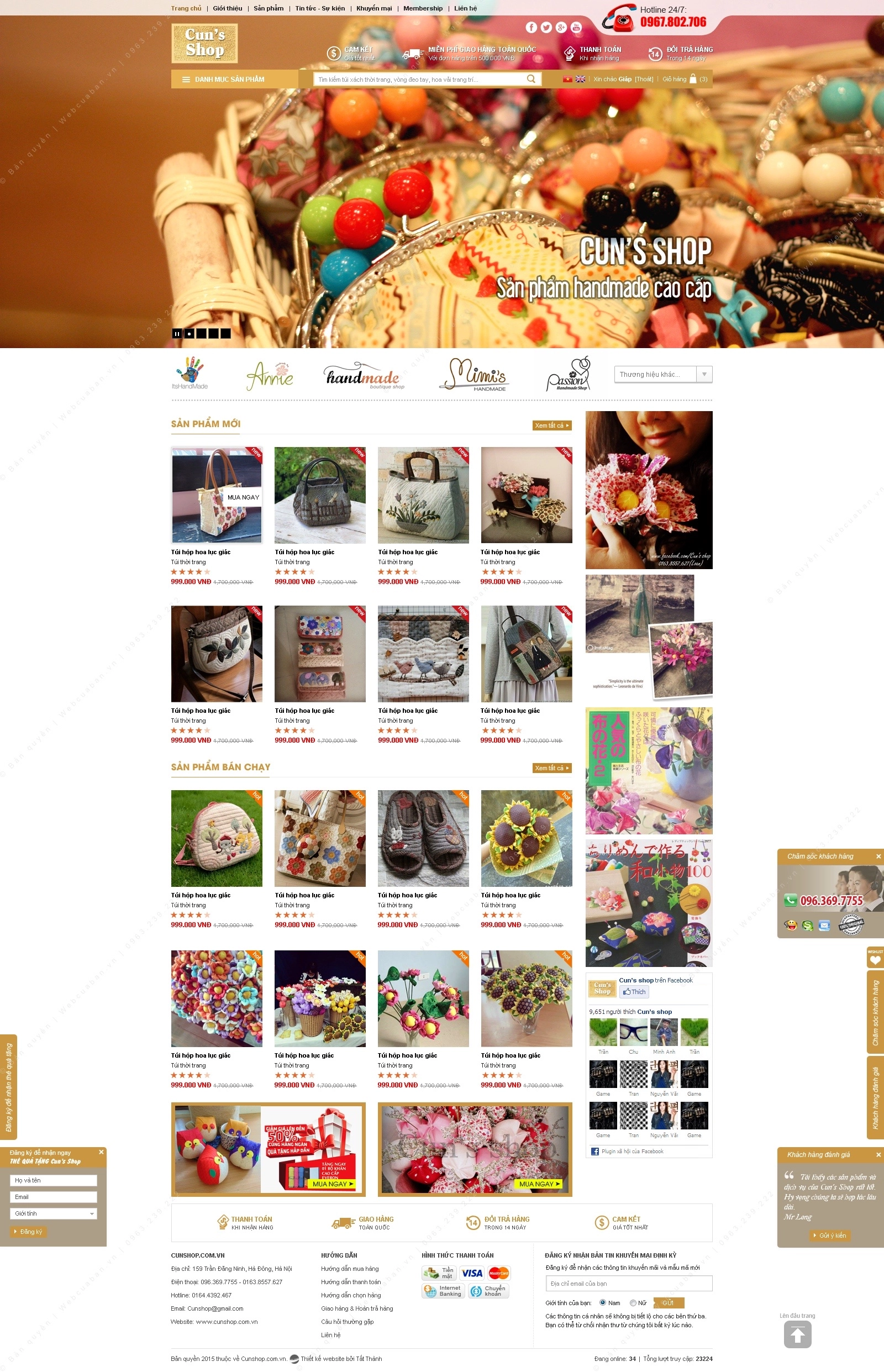 Trang chủ website