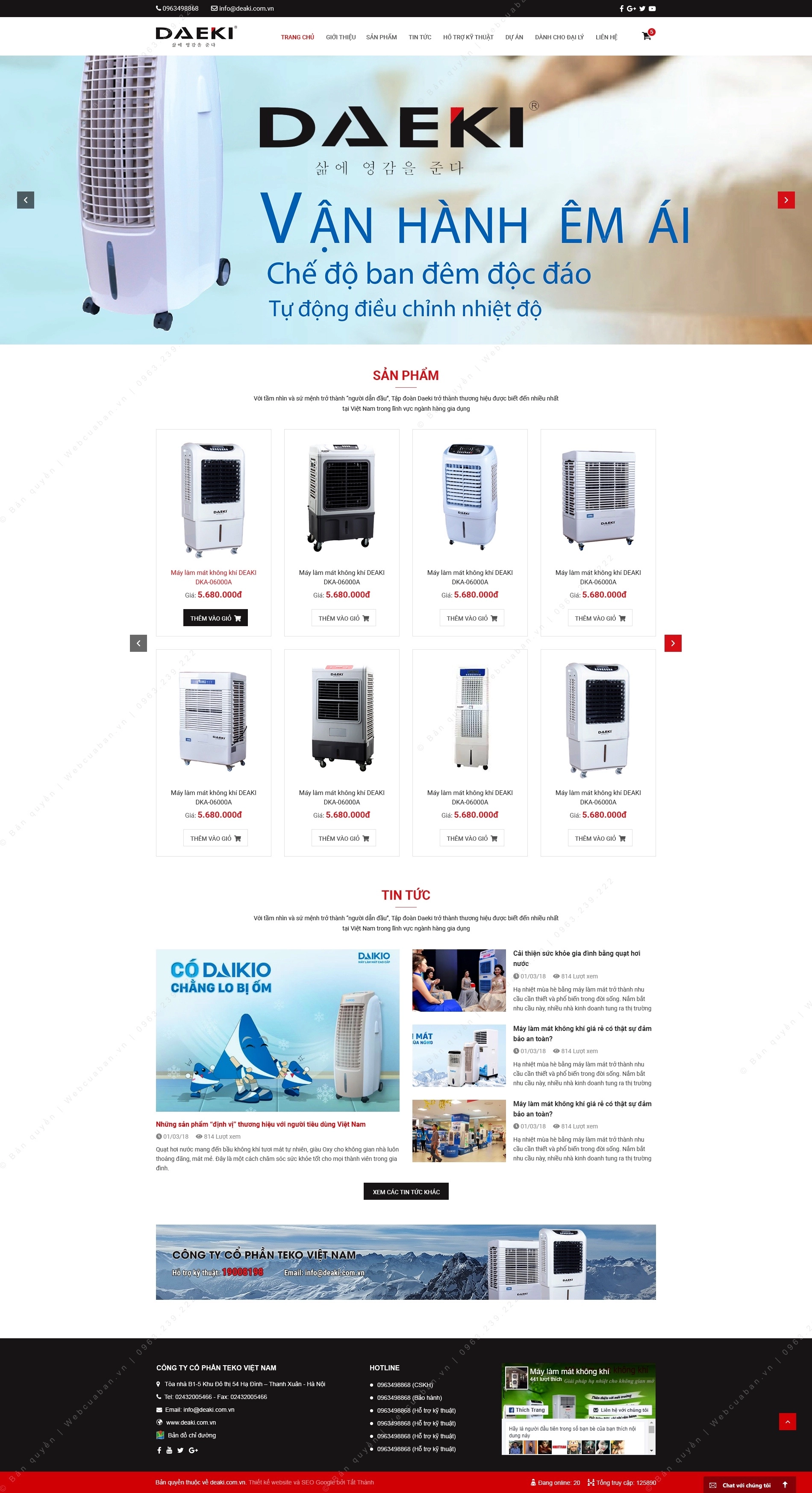 Trang chủ website