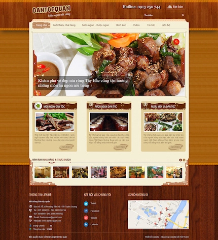 Mẫu website nhà hàng 4