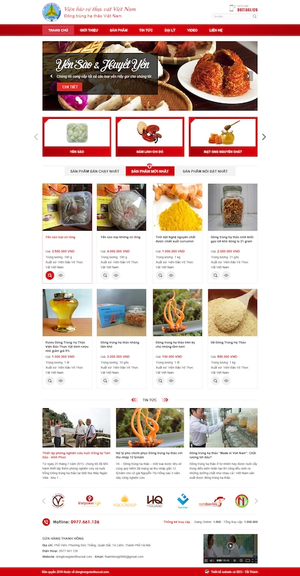 Mẫu website bán thực phẩm 9