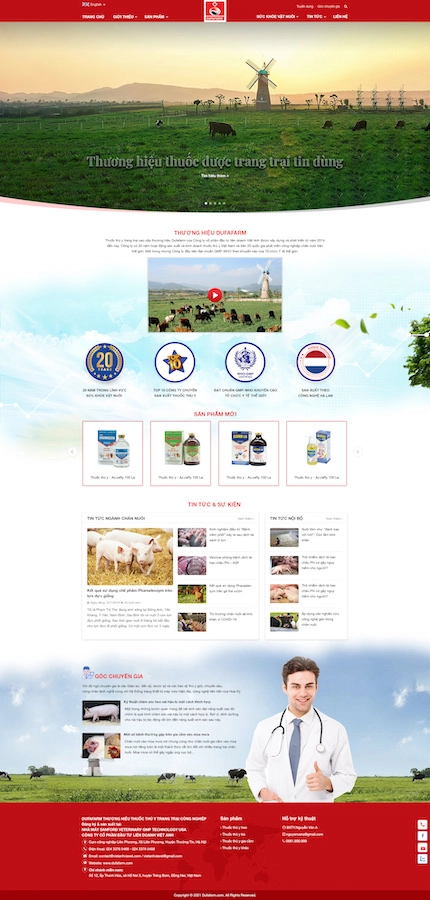 Mẫu website Công ty - sản phẩm 209