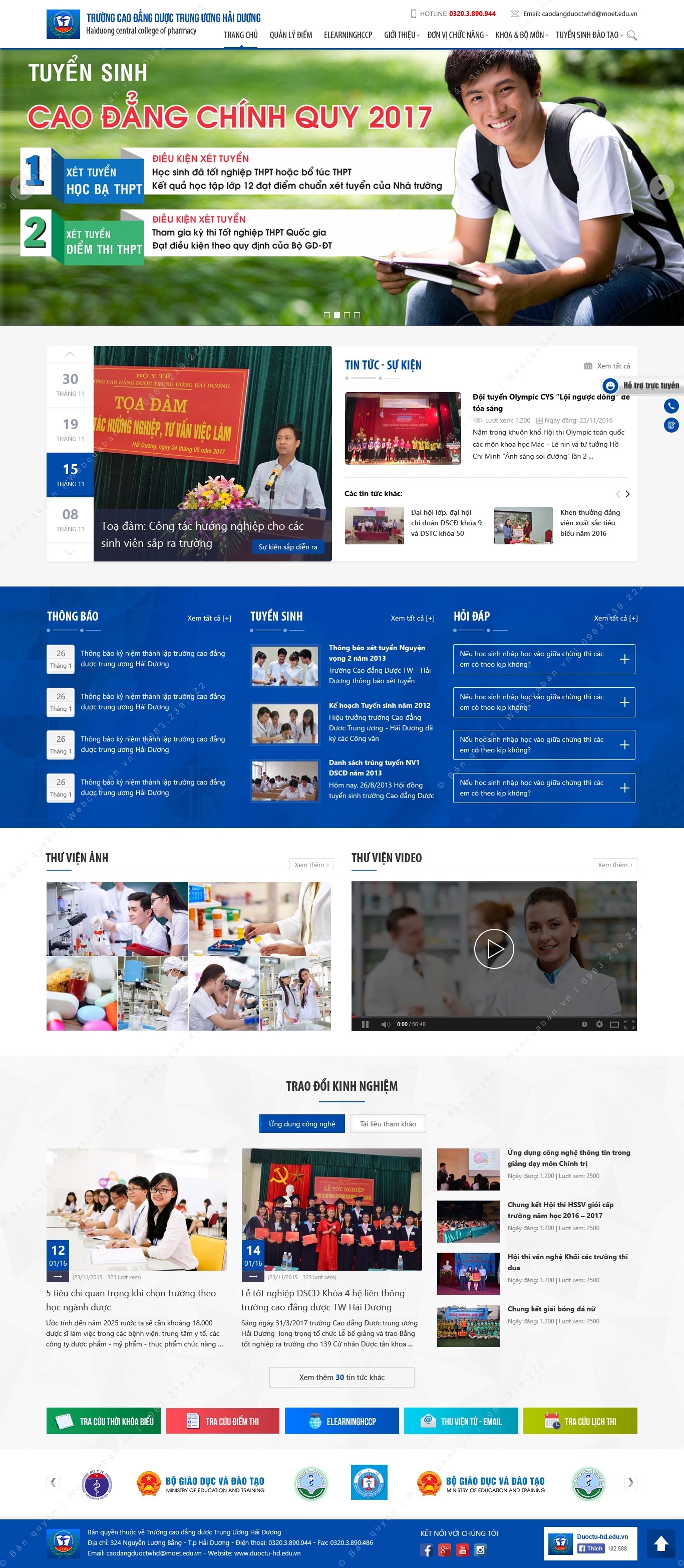 Trang chủ website