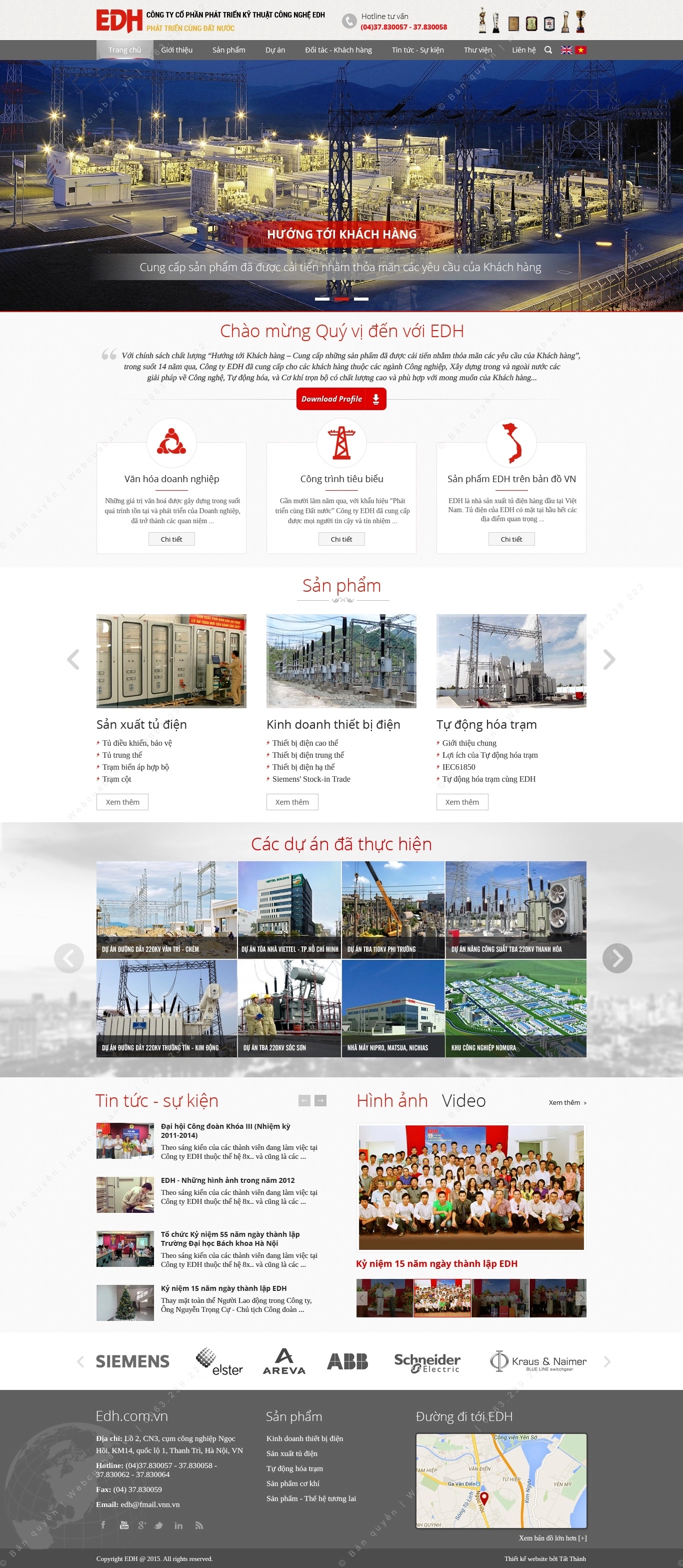 Trang chủ website