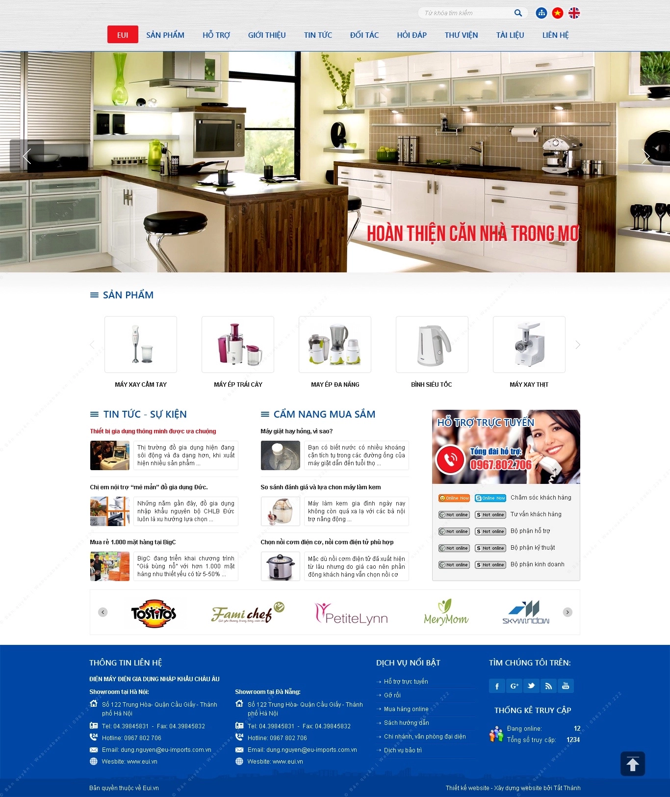 Trang chủ website