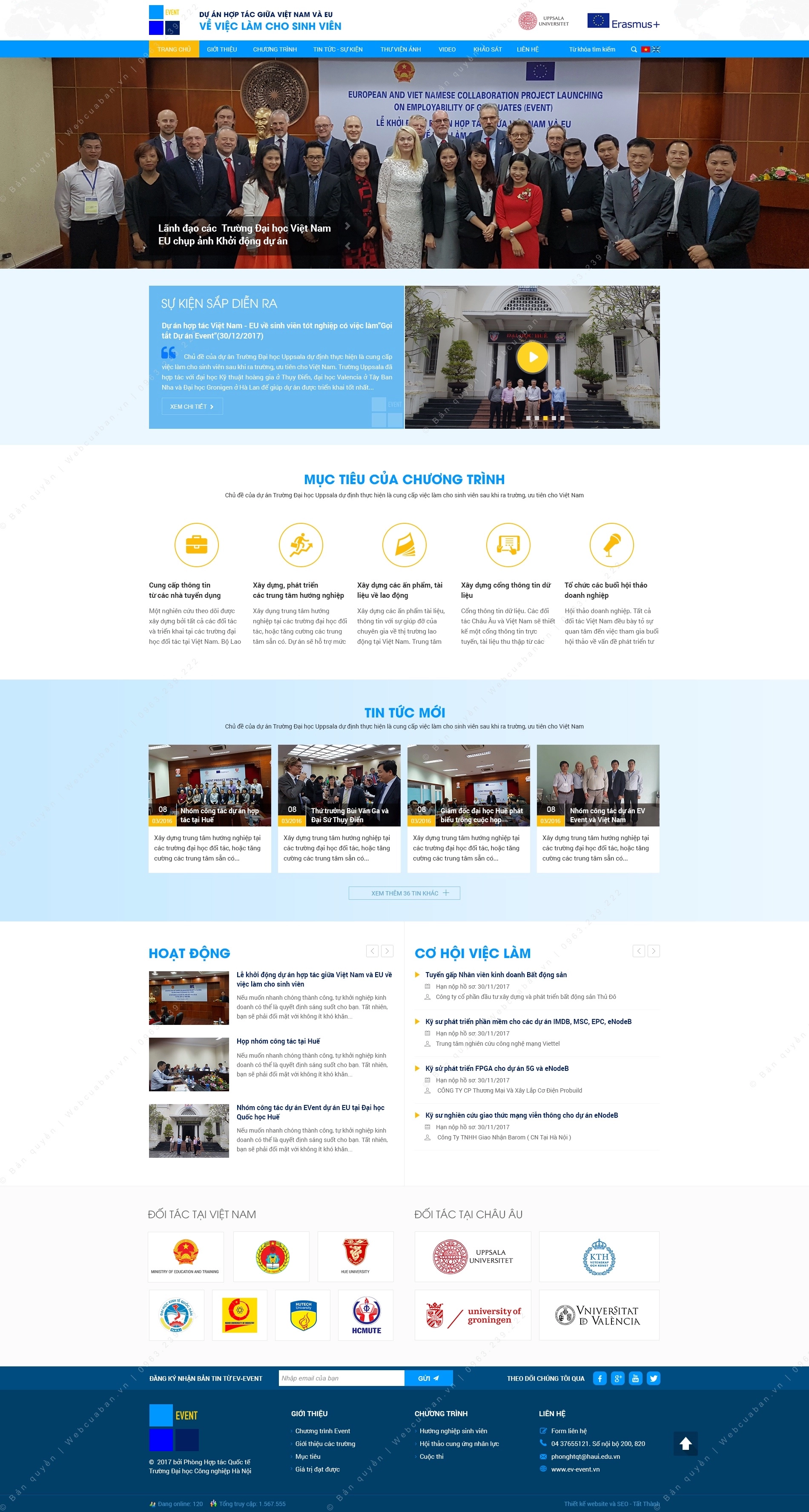 Trang chủ website