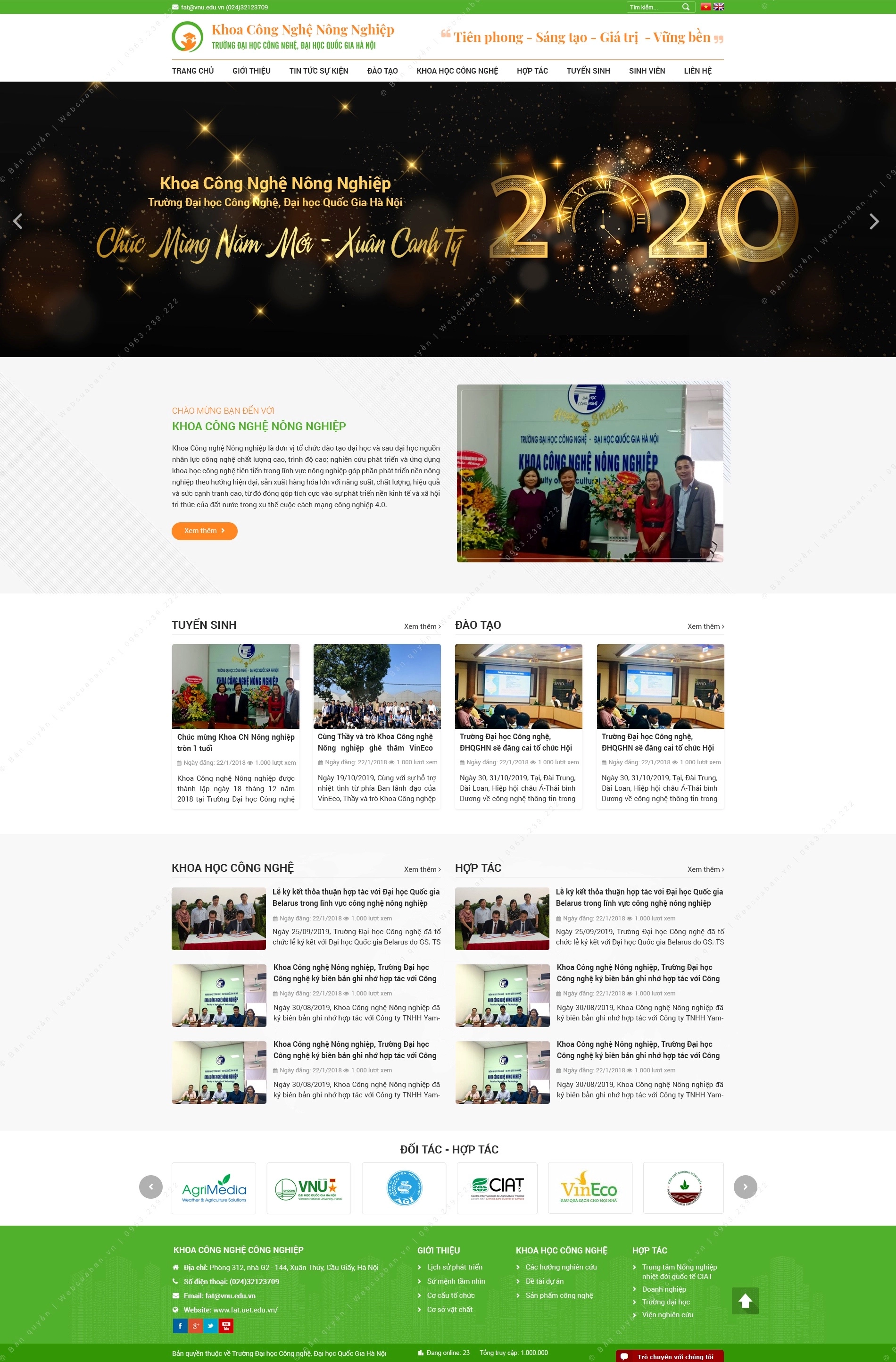 Trang chủ website