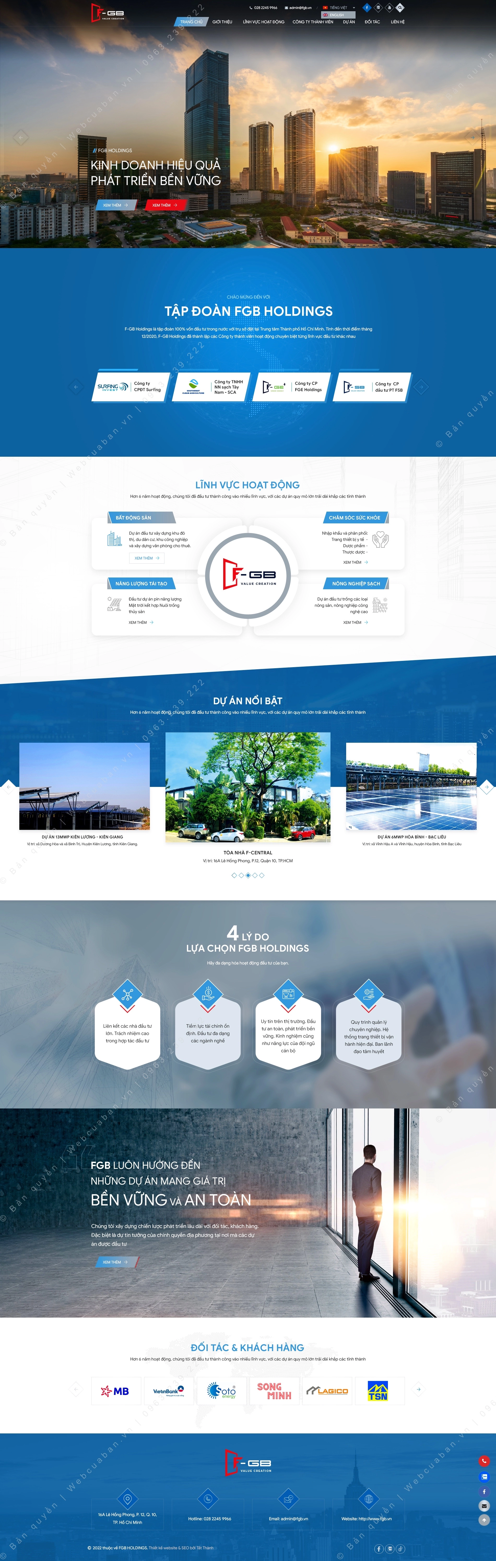 Trang chủ website