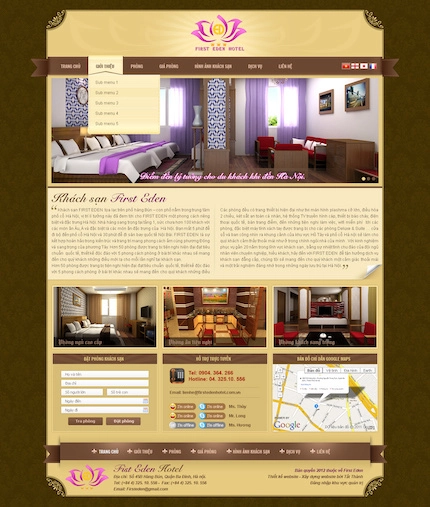 Mẫu website Khách sạn 58
